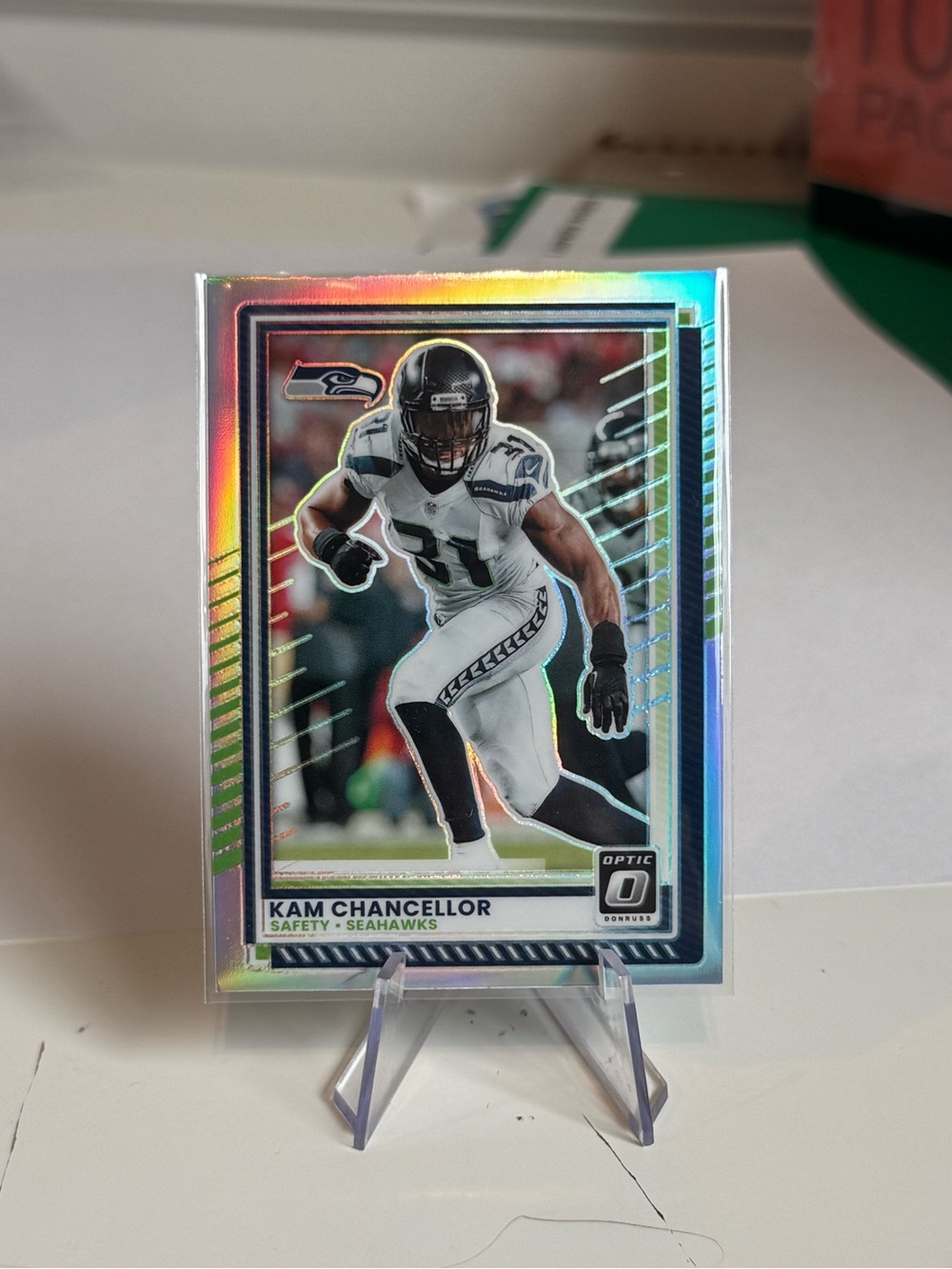 2025 Kam Chancellor Panini Donruss Optic Silver Prizm Card